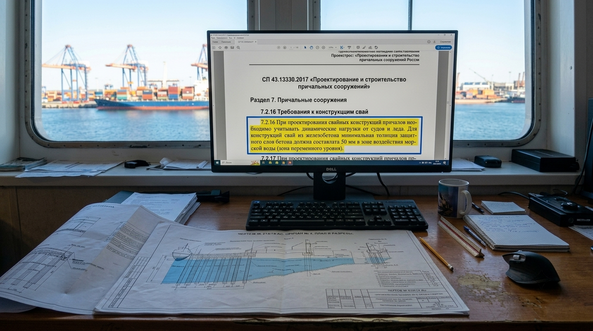 Какие нормативы регулируют проектирование морских портов в России